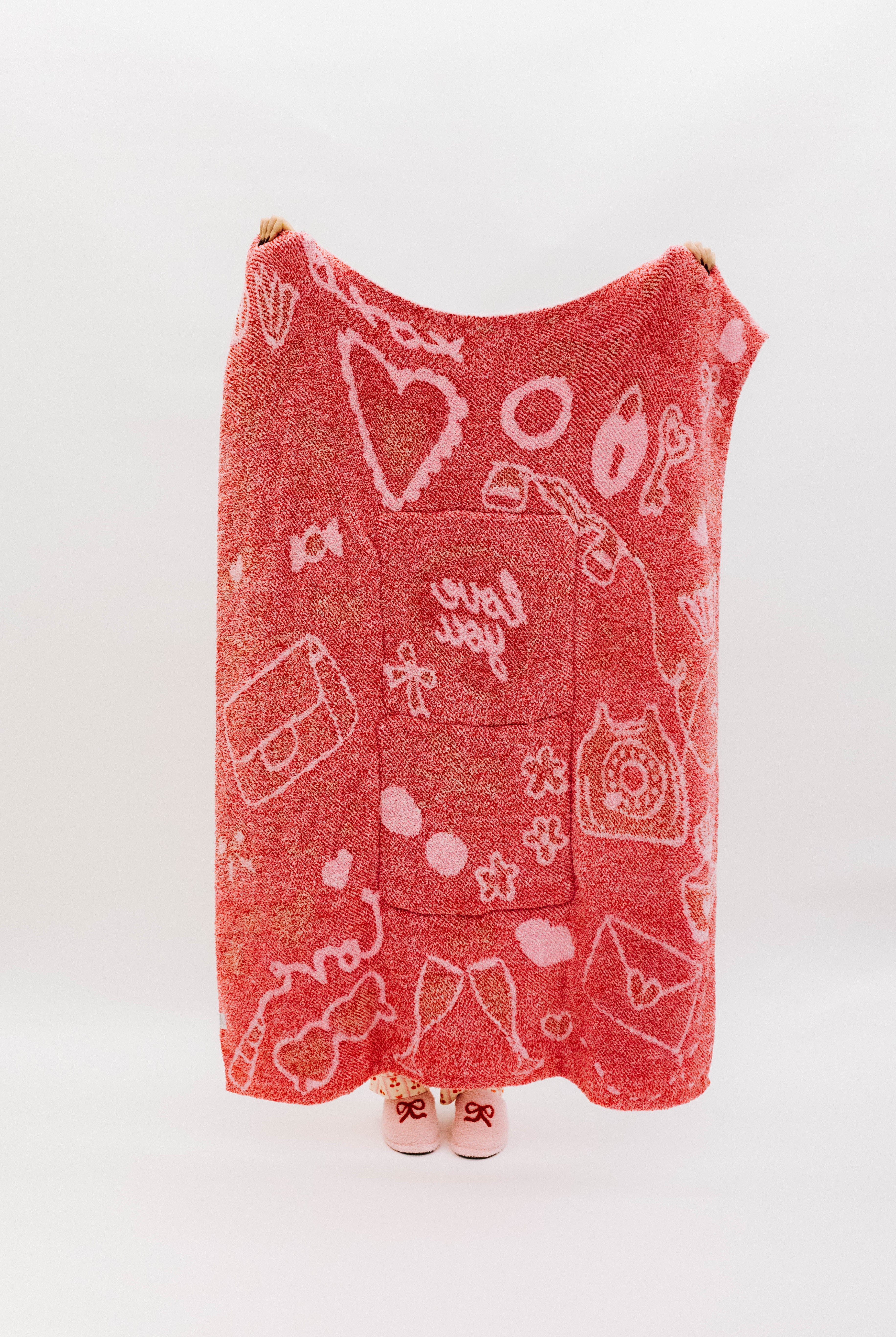 back of quillow showing that it's not fully reversible