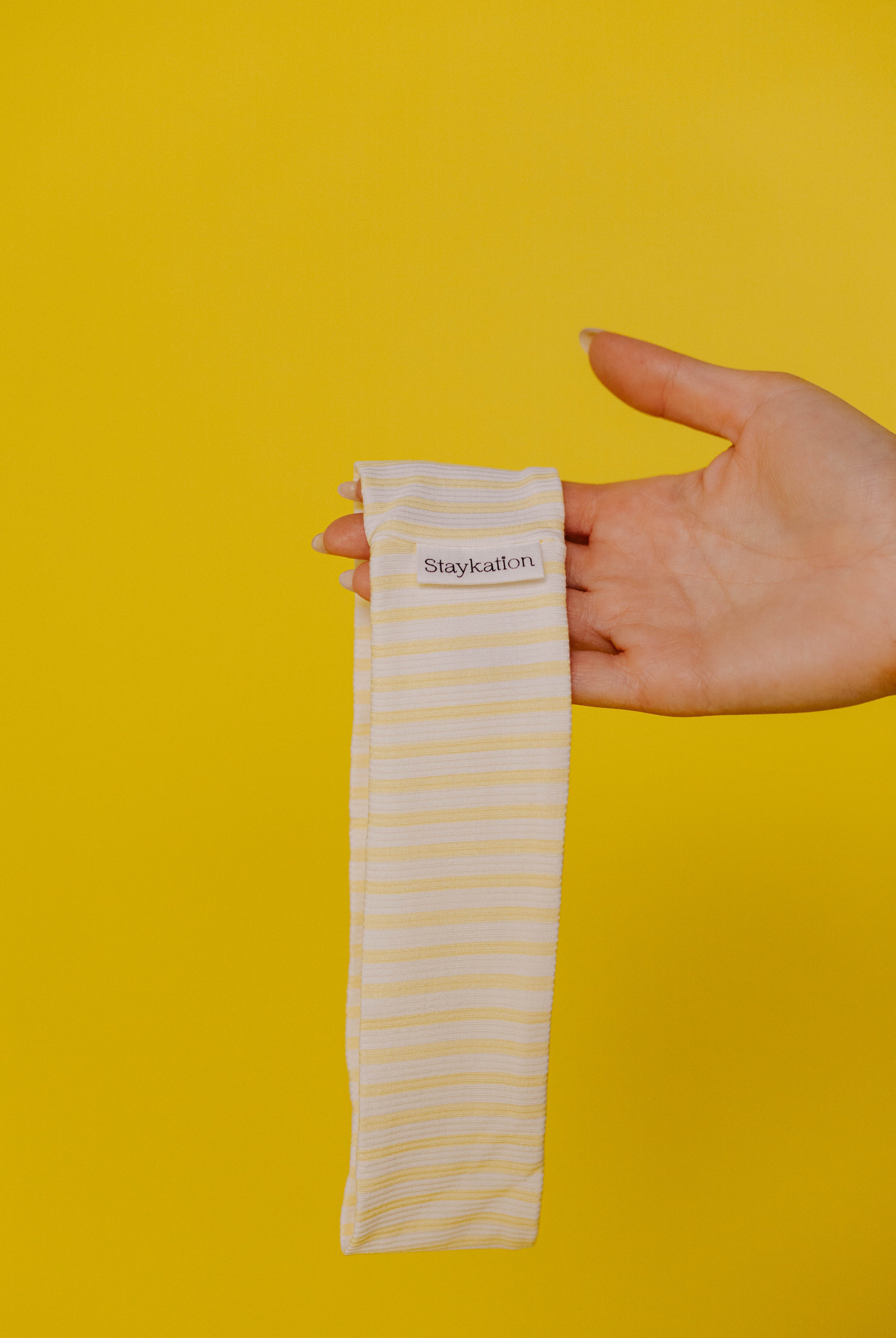 holding the headband alone