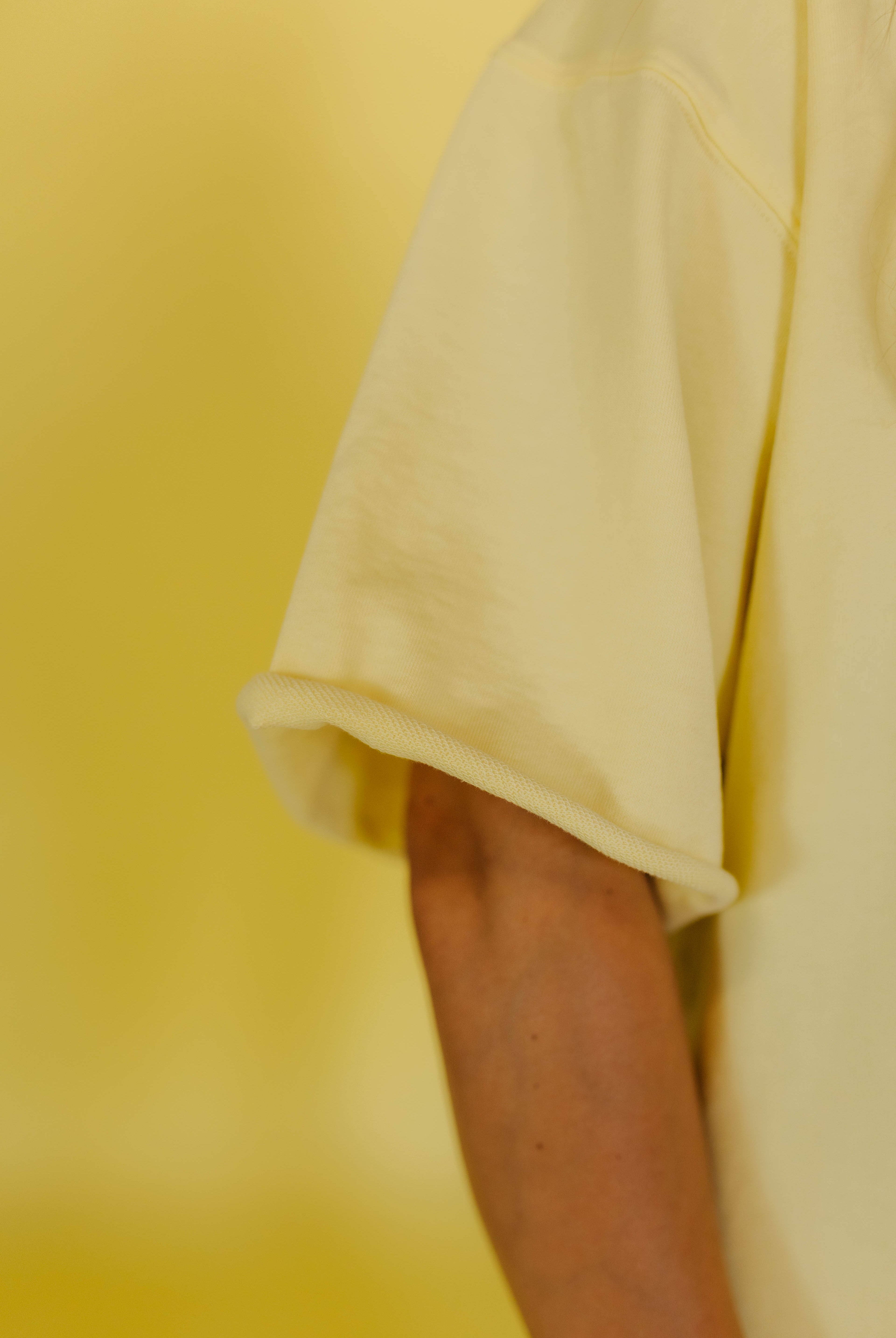 showing the sleeve detailing on the top