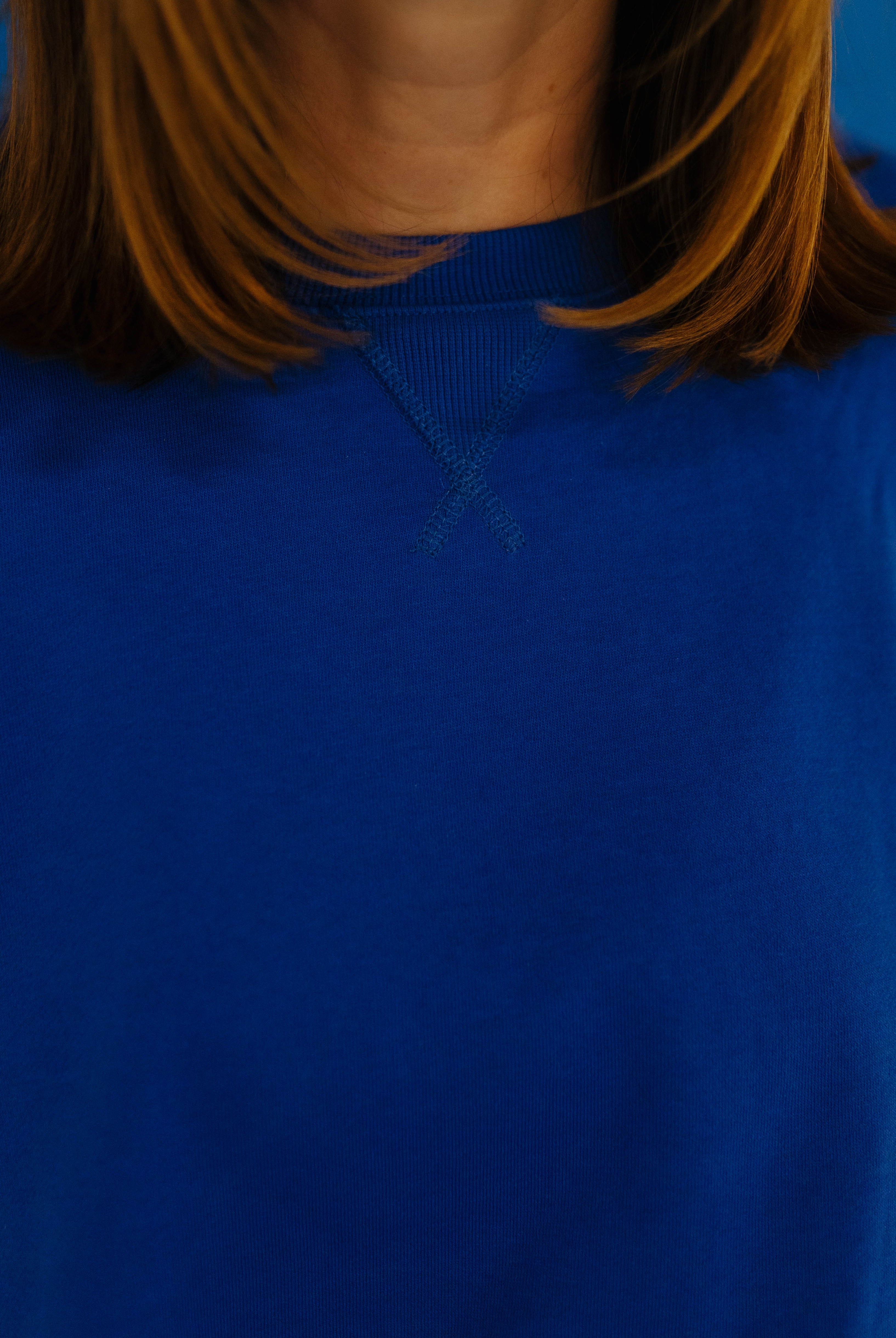 Close up showing the collar detailing