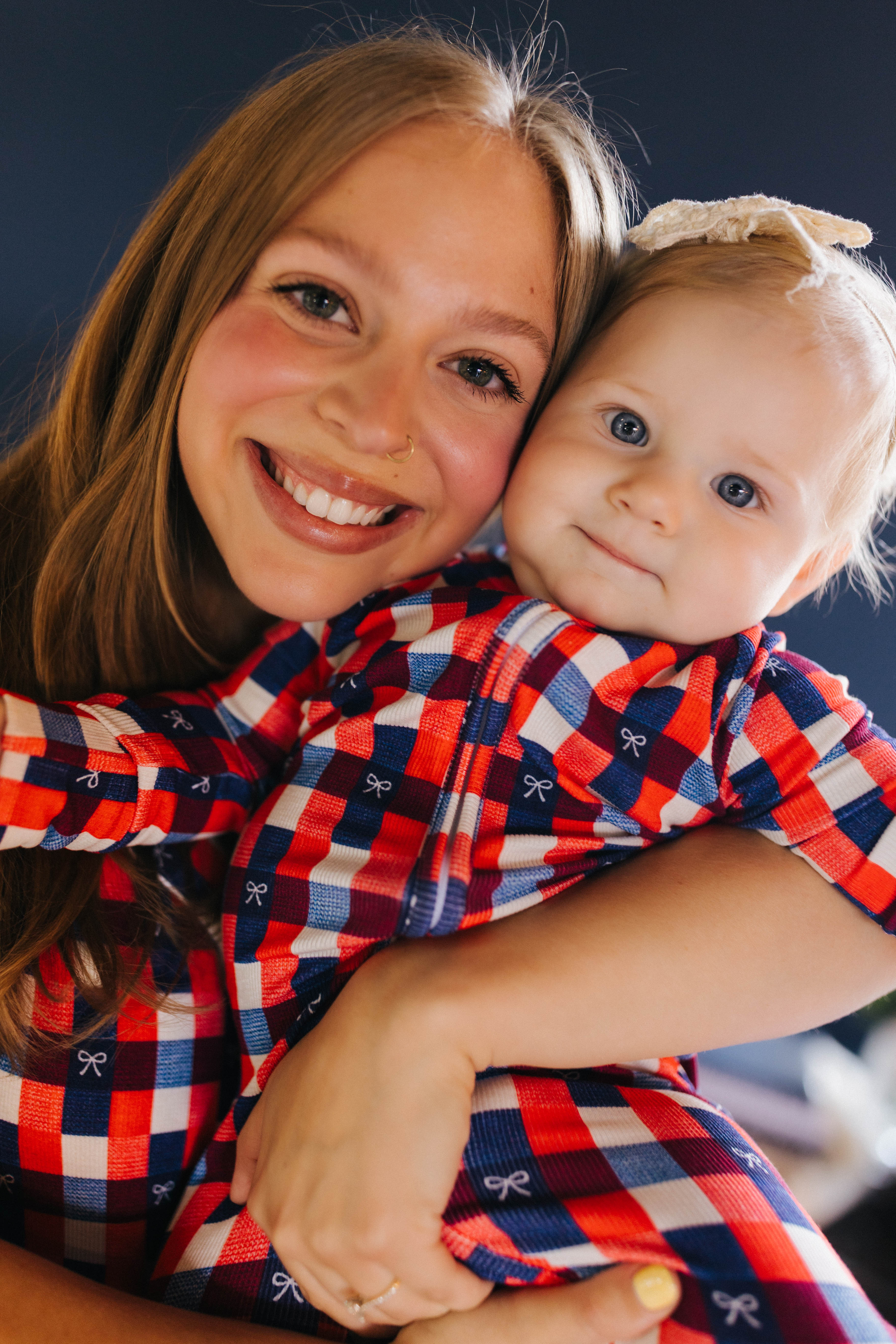 pic of mom and daughter in matching pjs
