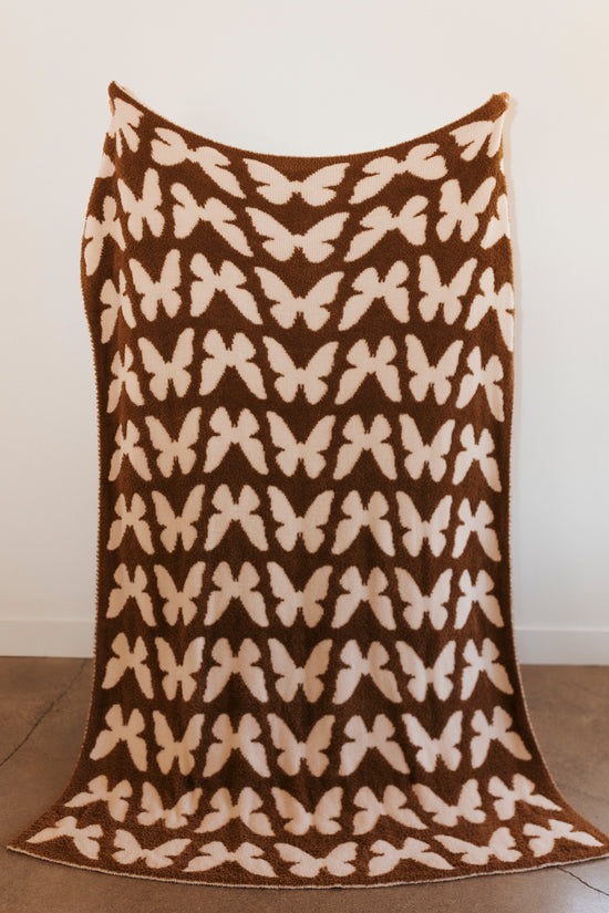 Brown Butterfly Blanket