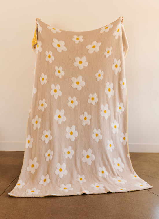 Adult Size Yellow Daisy Blanket