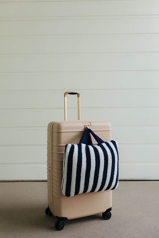 Navy Striped Backpack Quillow (50*60)