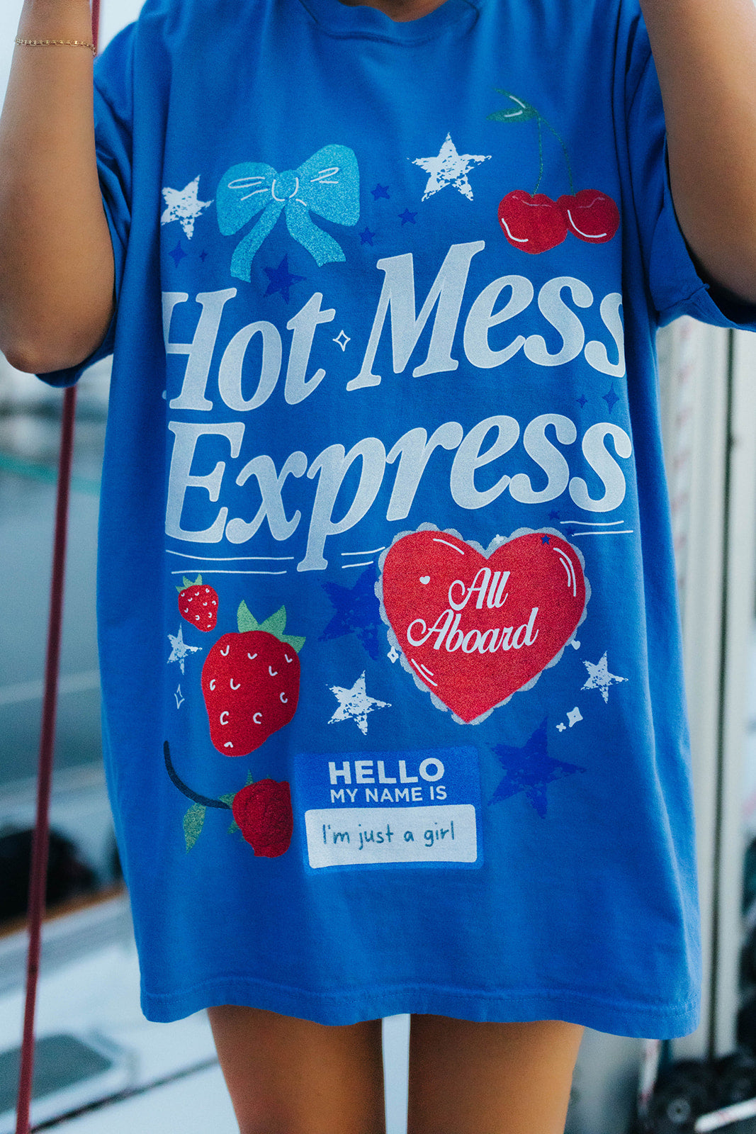 Blue Hot Mess Express Tee (SHIPS 3/24-3/26)