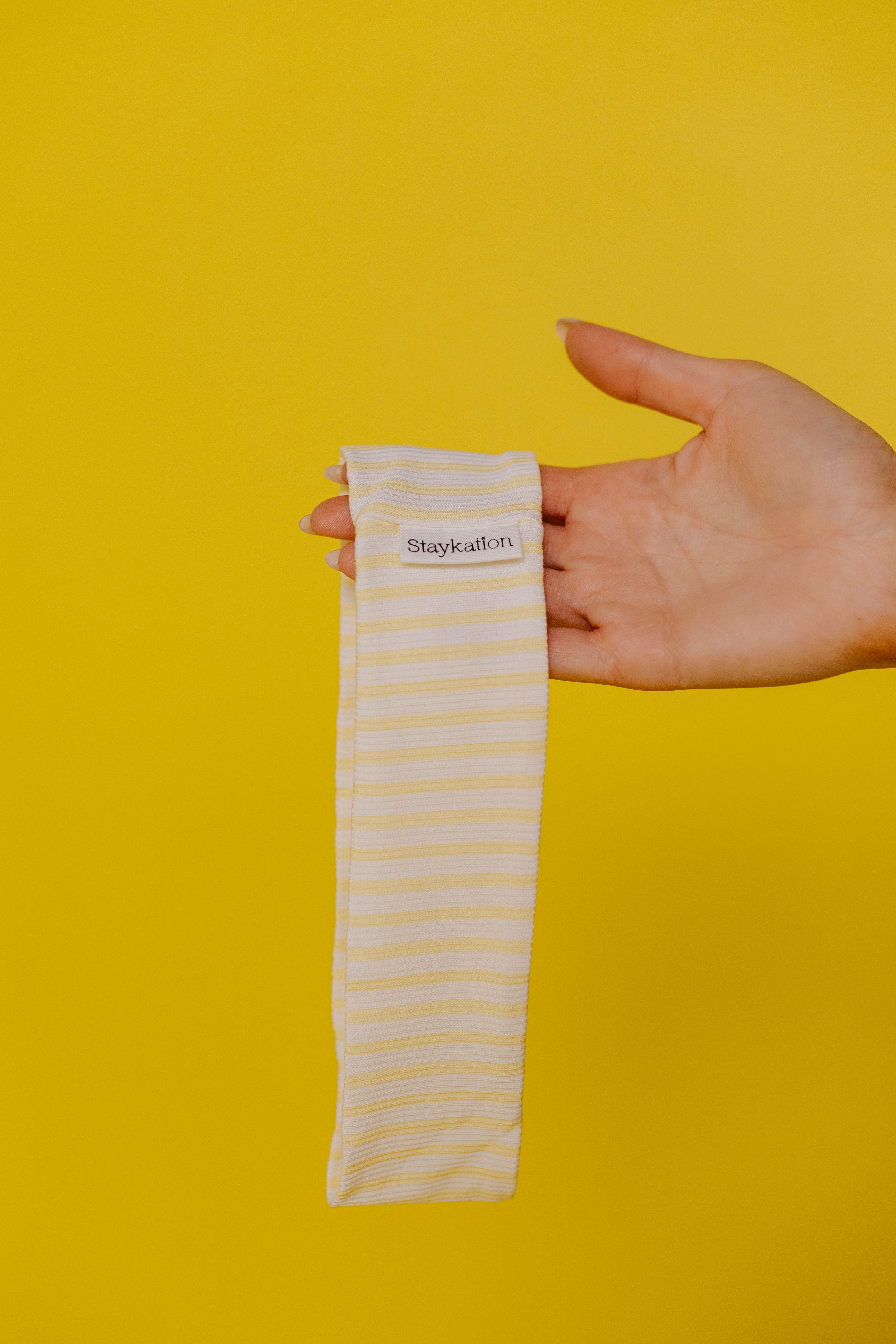 holding the headband alone