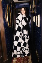 Ghost Check Blanket 60x80 shown in a closer detail view