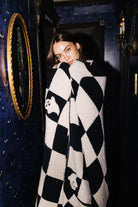 Ghost Check Blanket 60x80 styled in the Halloween campaign setting
