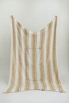 Striped  blanket on a white background