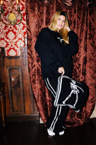 Adult Spooky Season Sweatshirt shown in a closer detail view