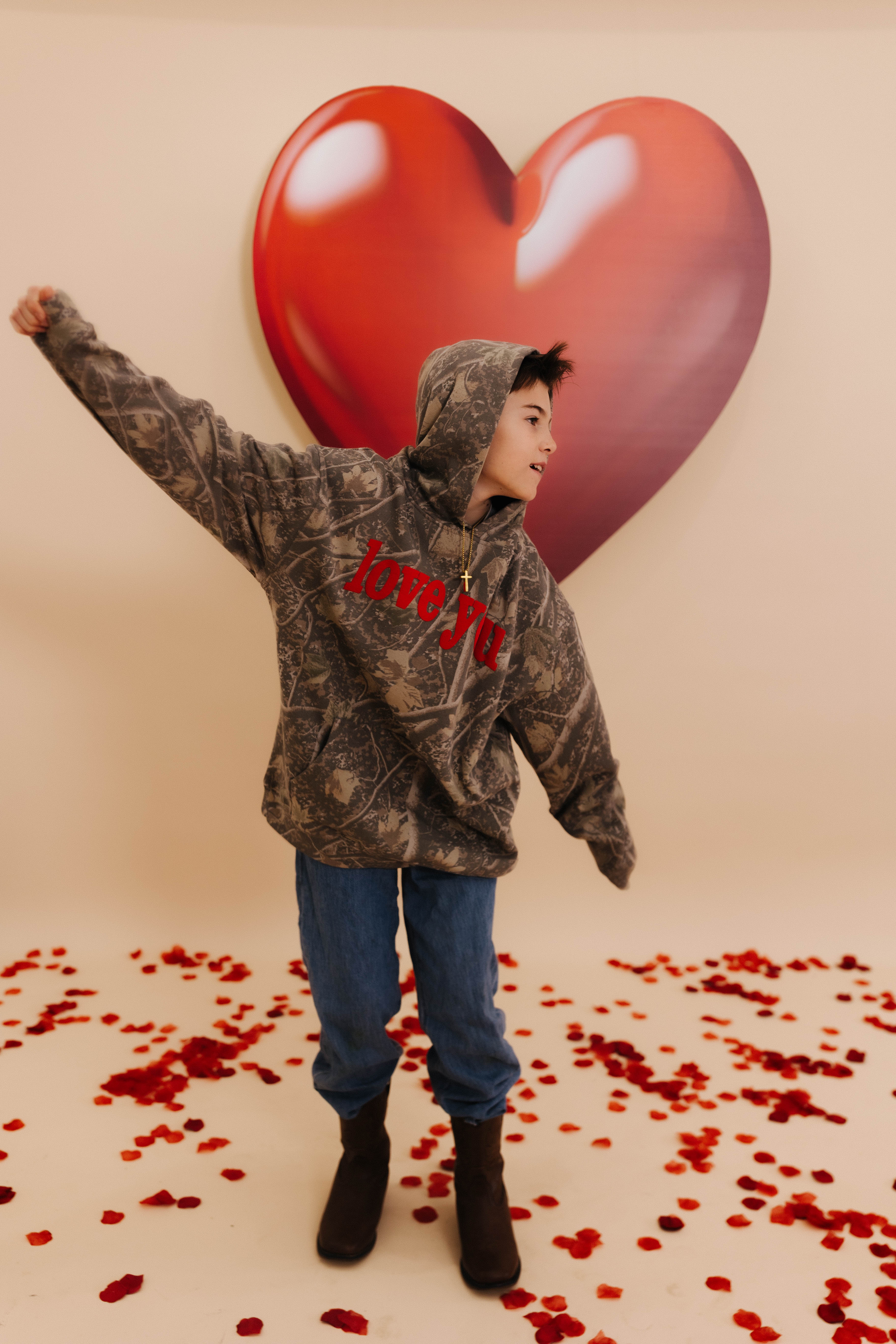 Camo Love You Sweatshirt - Youth