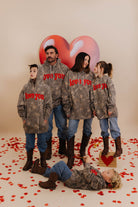 Full fam modeling the love you hoodie