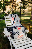 quillow on the lawn chair