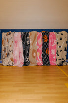 picture of all of the sports blankets together