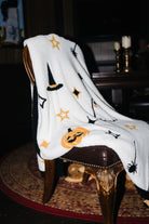 Halloween Icon Blanket 60x80 shown from an alternate angle