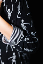 Adult Skelly Ribbed Pajama Set (Pockets) shown from an alternate angle