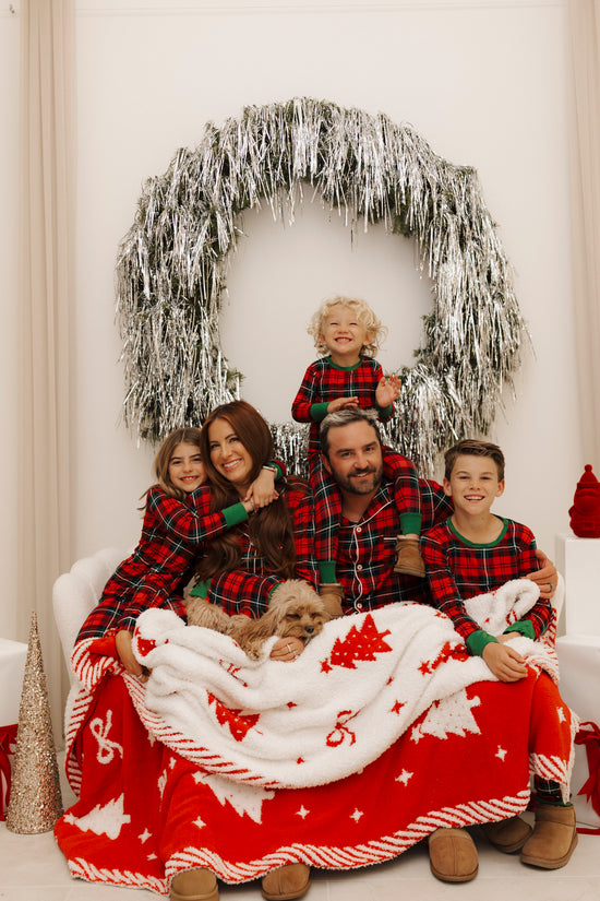 Christmas Tree Bow Blanket