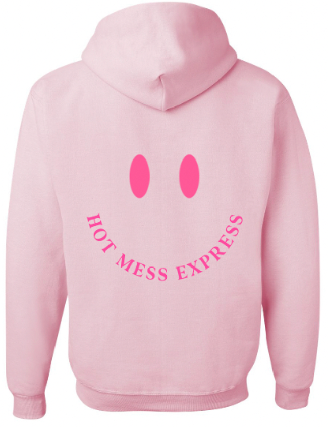 Express pink hoodie best sale